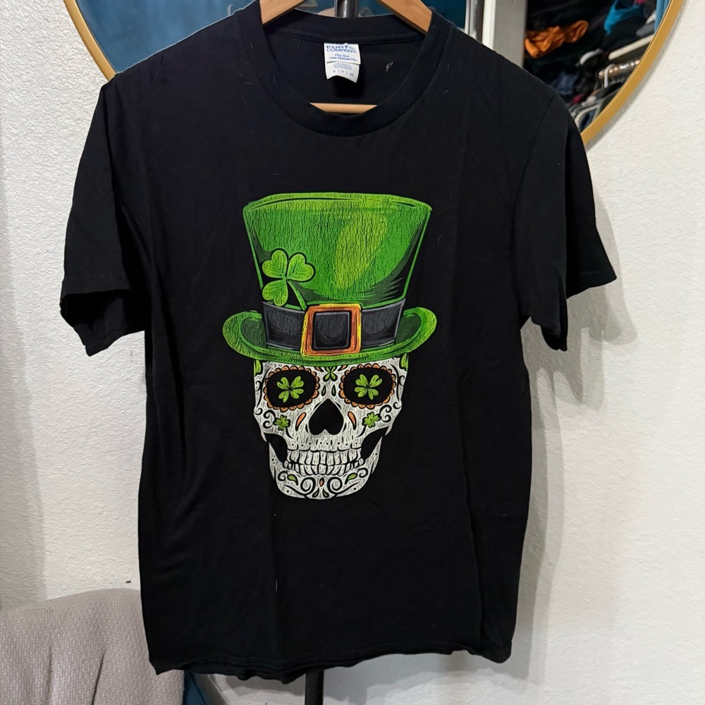 St Patrick’s Candy skull T-shirt